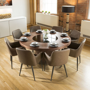 Handcrafted Round Side Table – Solid Sheesham Wood