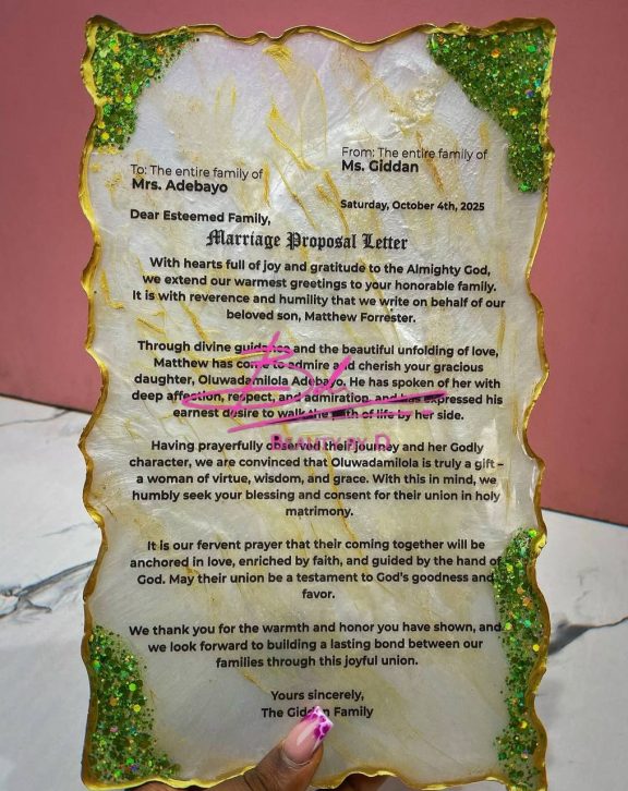 Wedding Resin pallet / letter