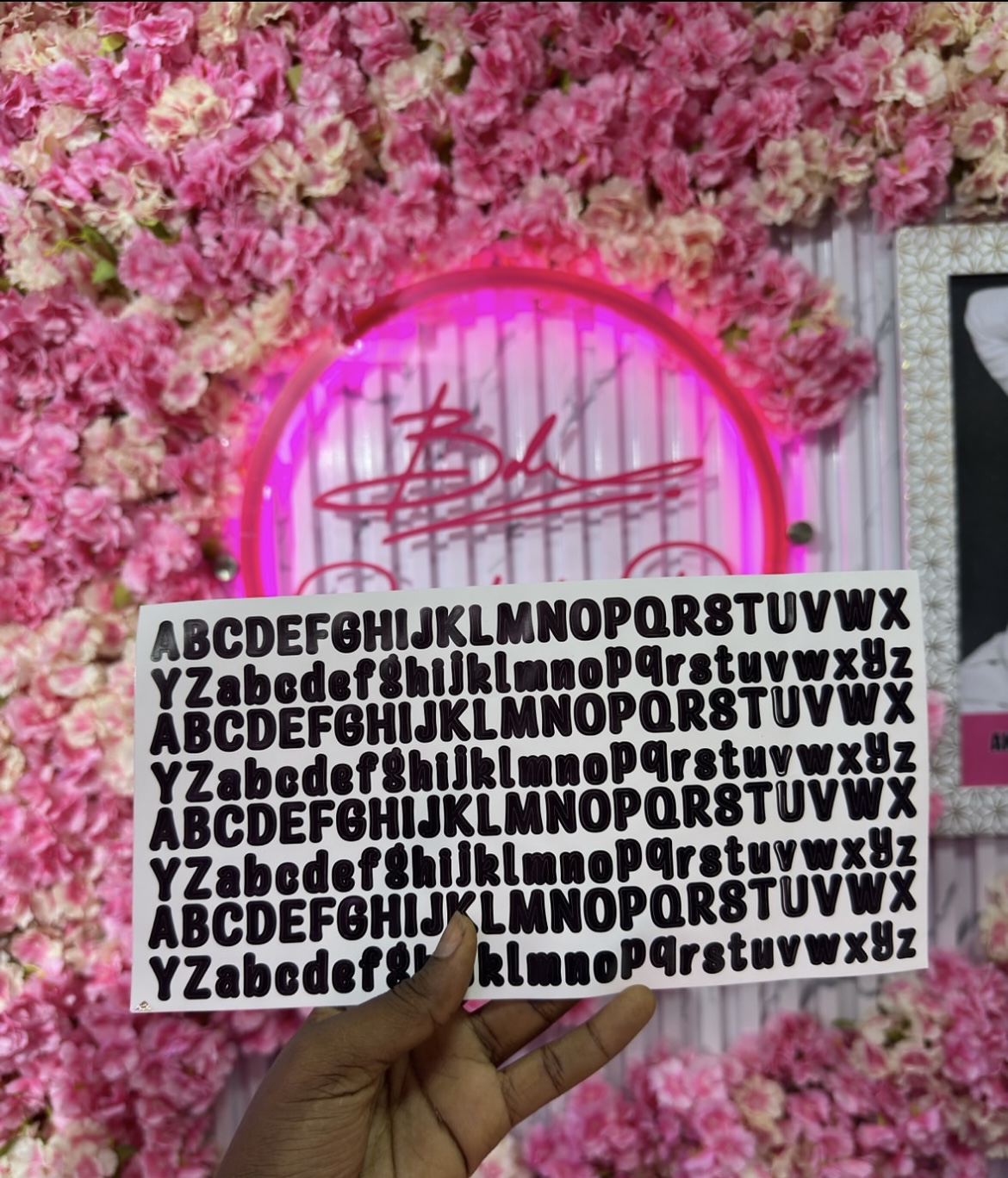 Alphabet sticker